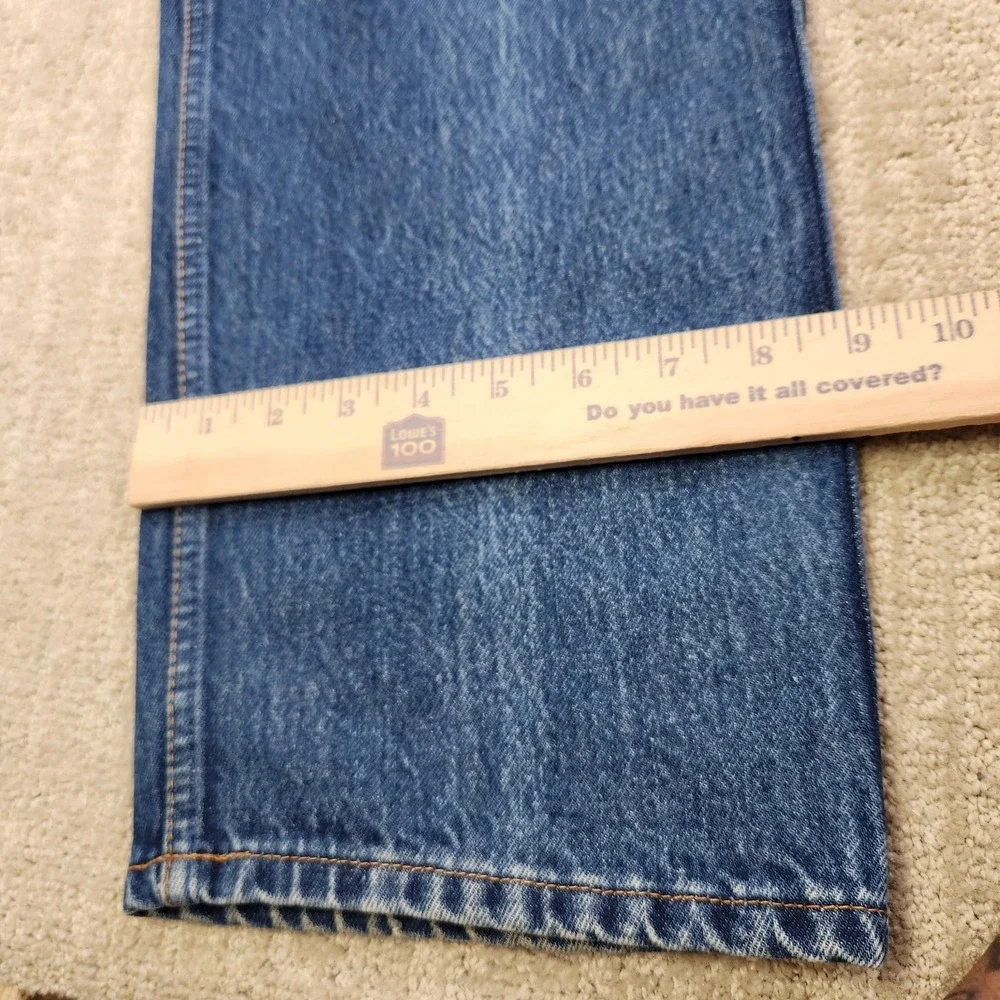 Vintage Levis 505 Jeans Men 38x34 READ* Orange Tab Denim Straight Leg Whiskers